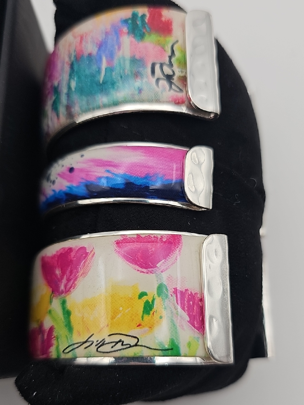 Rustic Cuff Art Deco Bundle of 3 - Picture 2 of 3